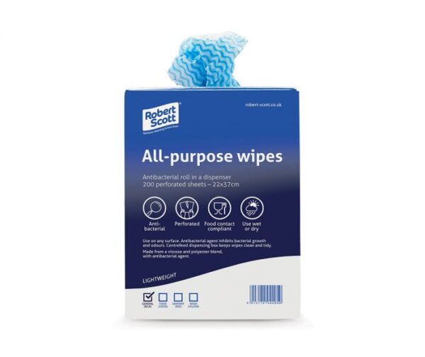 All Purpose sanitising, disinfecting and cleaning wipes by robert scott