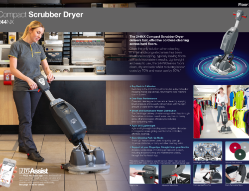 New – NU244NX Compact Scrubber Dryer