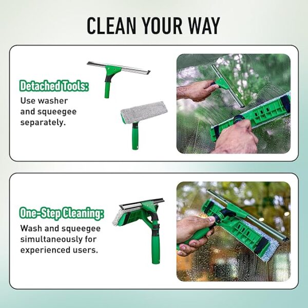 Unger VisaVersa Window Squeegee & Washer cleaning instructions