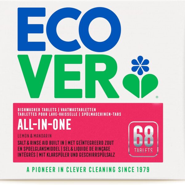 Ecover_All-In-One_Dishwasher_Tablets_Lemon_&_Mandarin Front